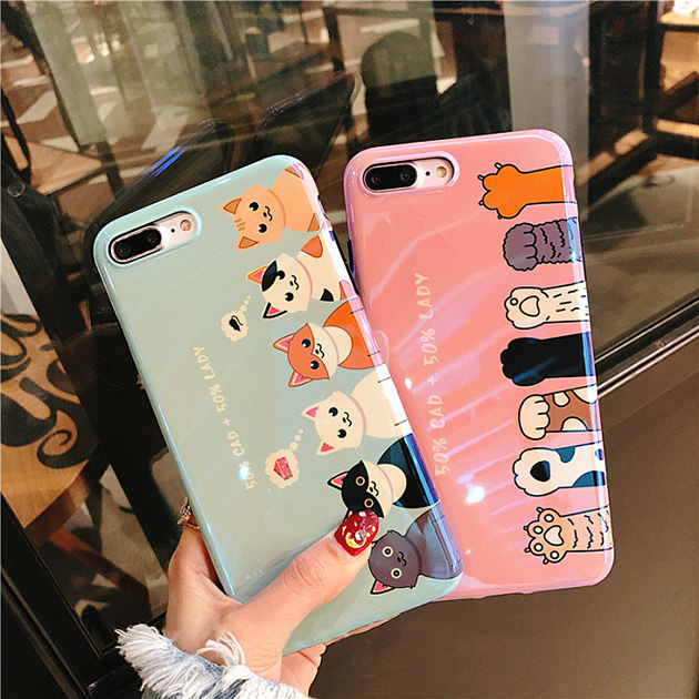 เคสแมว iPhone X , เคส iPhone 8 Plus , 6s Plus , 7 Plus